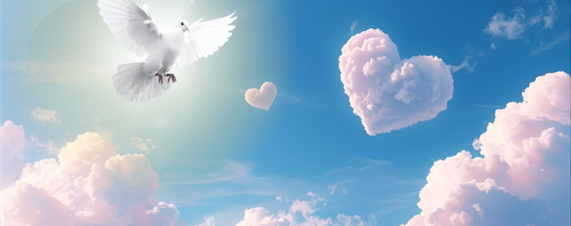 Canva Image - Christian Haiku - Love and Dove as symbol of Holy Spirit